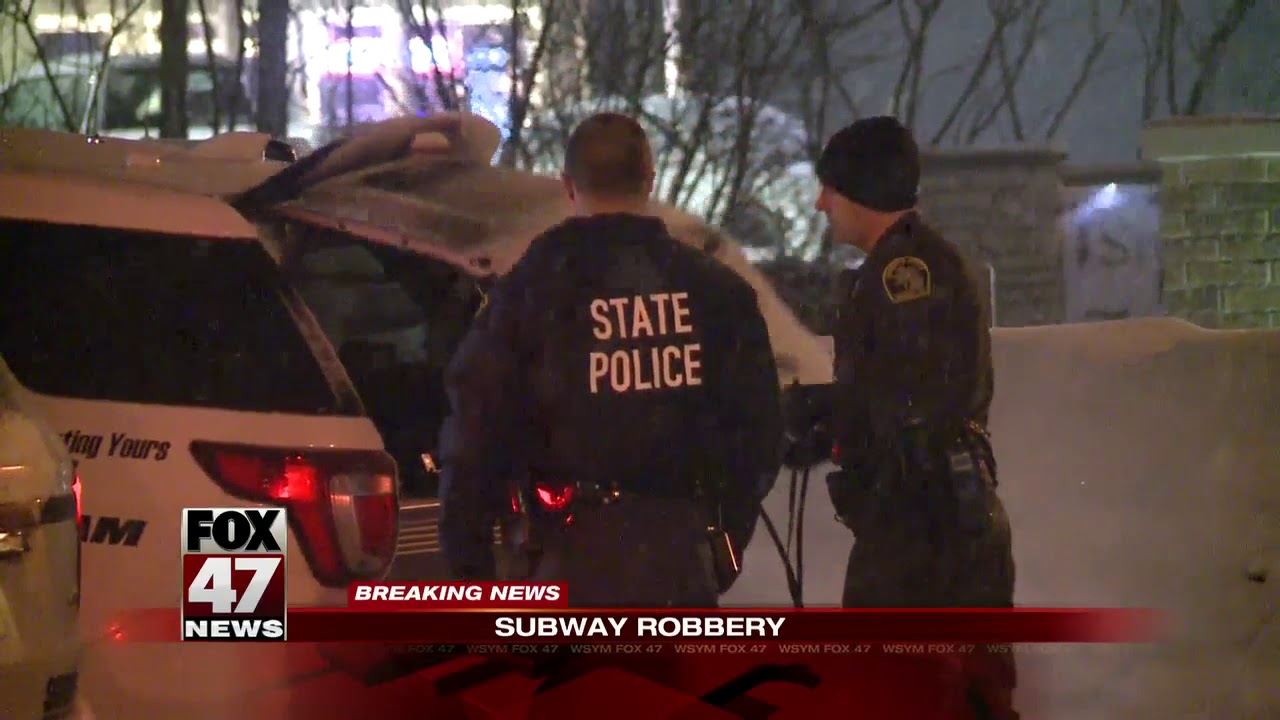 Police looking for suspect in Subway robbery - YouTube