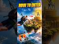 HOW TO ENTER CROWN'S ABODE FLOATING ISLAND IN BGMI #Shorts