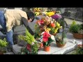 Tombe de Romy Schneider au cimetière de Boissy-Sans-Avoir