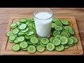 Quiconque a du concombre et du yaourt  la maison peut faire cette recette  extrmement facile