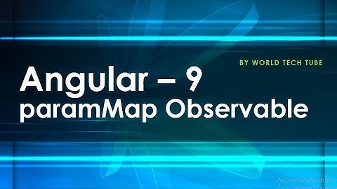 paramMap Observable in Angular 9 | activatedRoute    | Render view with updated data using paramMap