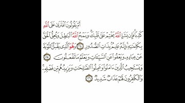 سورة الشورى 10 القسم العاشر تكرار كيفي من .. أم يقولون افترى على الله .. إلى .. لهم عذاب شديد