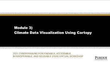 Module 3: Climate data visualization using Cartopy