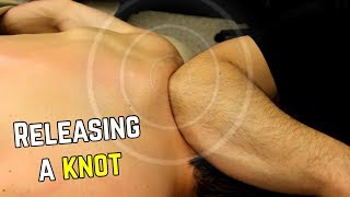 What Releasing (Another) Muscle Knot Looks Like! Deep Tissue Massage