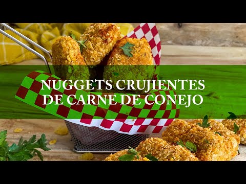 Nuggets crujientes de carne de conejo