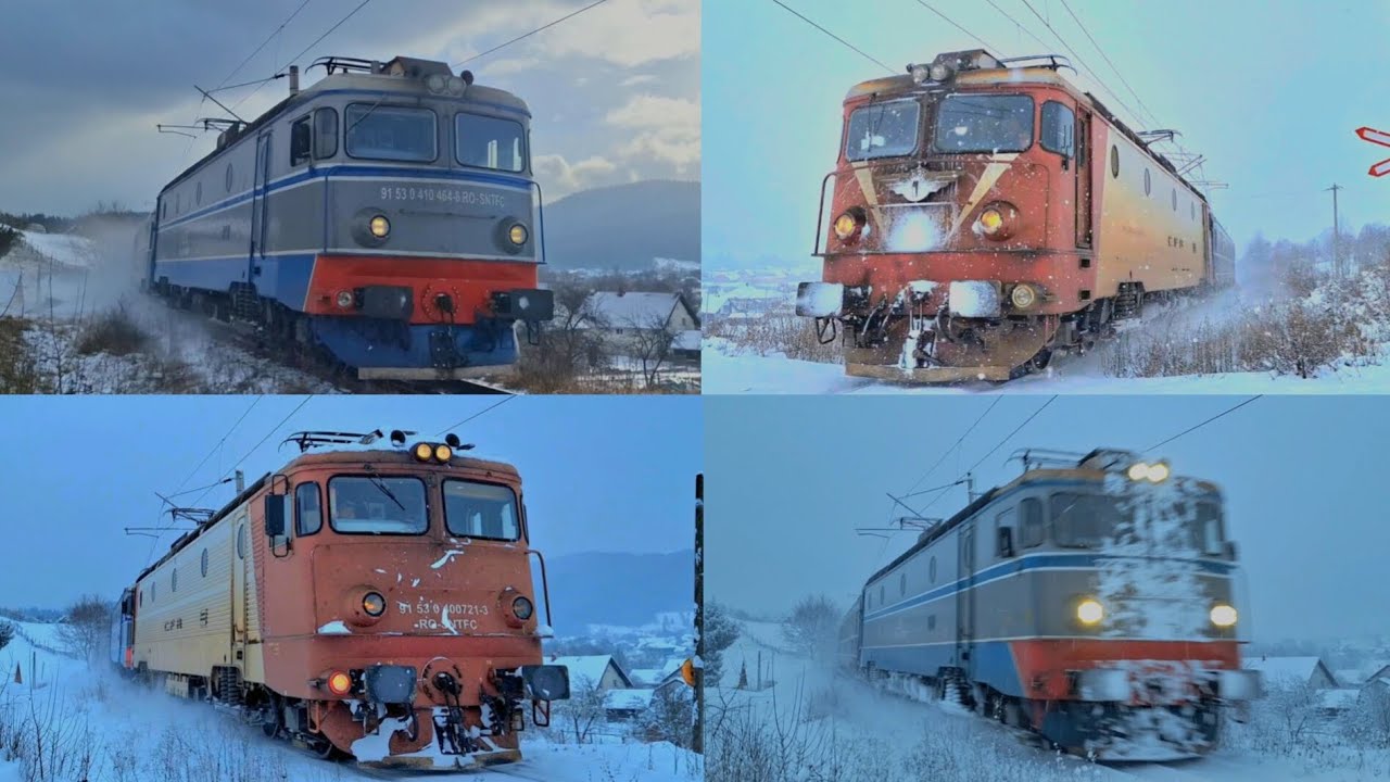 Trenurile iernii prin Lunca Ilvei 🚆❄️☃️🌨🚂 Winter trains in Lunca Ilvei ❄️🚂🚅😉