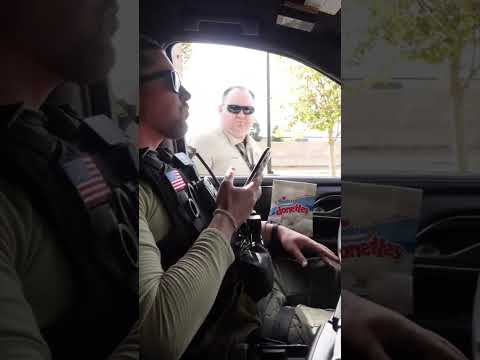 Officer S Donut Break Interrupted By Surprise Check From Lieutenant