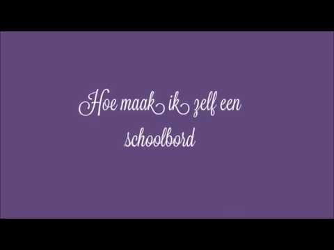 Video: Hoe Maak Je Een Schoolbord?