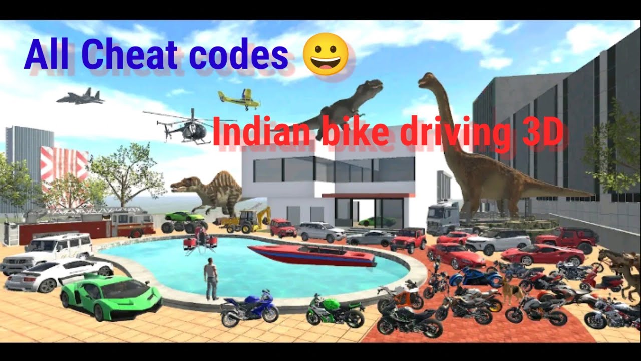 Indian bike driving 3D game All cheat code 😎 part - 1 - YouTube