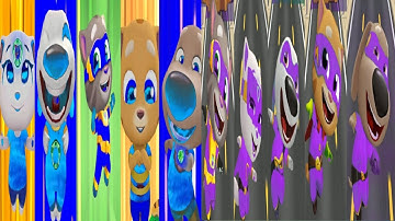 TALKING TOM DASH - ALL PURPAL HERO CHARACTER FUNNY FAIL CRANE WORLD & SAVUNG ALL WATER COLOUR HERO