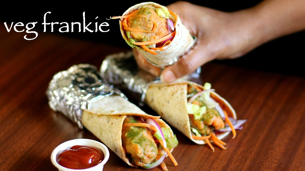 veg frankie recipe | veg kathi roll recipe | veg frankie roll recipe | Hebbar Kitchen