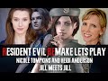 Jill Meets Jill! Playing Resident Evil Remake with original remake Jill Valentine, Heidi Anderson!