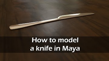 How to model a knife in Maya | Intro to Maya 2020