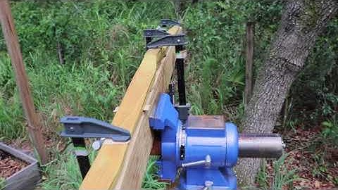 Osage bow build part 3 (time lapsed)