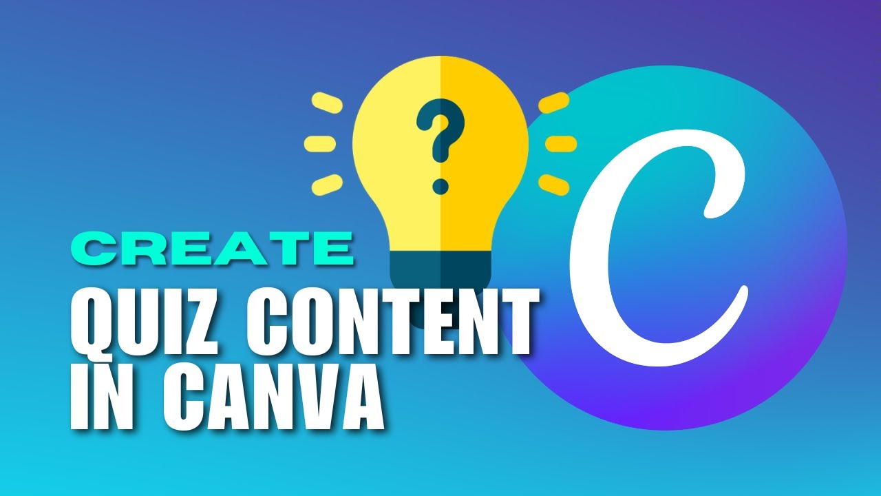 [NEW UPDATE] How to Create Quiz Content in Canva - YouTube