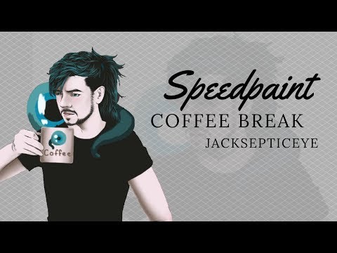 Jacksepticeye Coffee Break Speedpaint Youtube