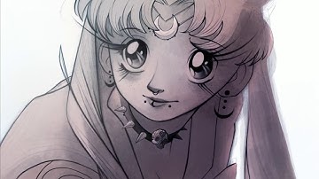 Sailor Moon redraw speed paint (PROCREATE)