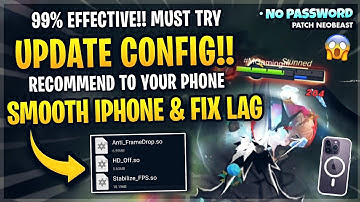 Update Low Device Fix Lag In Mobile Legends Smooth Like iPhone | Config Ml Anti Lag - Patch NeoBeast