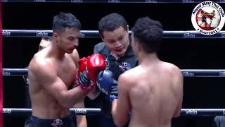 Rupak nepali (Red nepal) vs Unish (blue Iran) 70kg pro Muay thai fight night Thailand