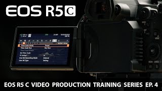 Canon EOS R5 C Training Series – Timecode & Audio