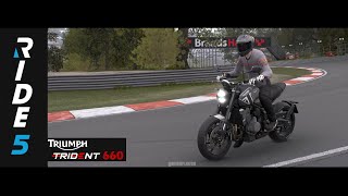 Intense Triumph Trident 660 Race at Brands Hatch Ride 5