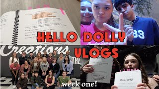 HELLO DOLLY VLOGS 👒❤️ || first week of rehearsals and meeting the cast!!!
