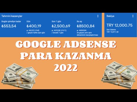 GOOGLE ADSENSE PARA KAZANMA (İnternetten Para Kazanma 2022)