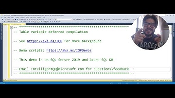 Intelligent Query Processing - Table Variable Deferred Compilation