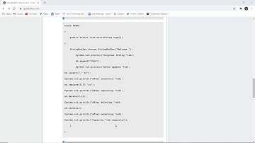 StringBuffer Class in Java | Important methods of StringBuffer class