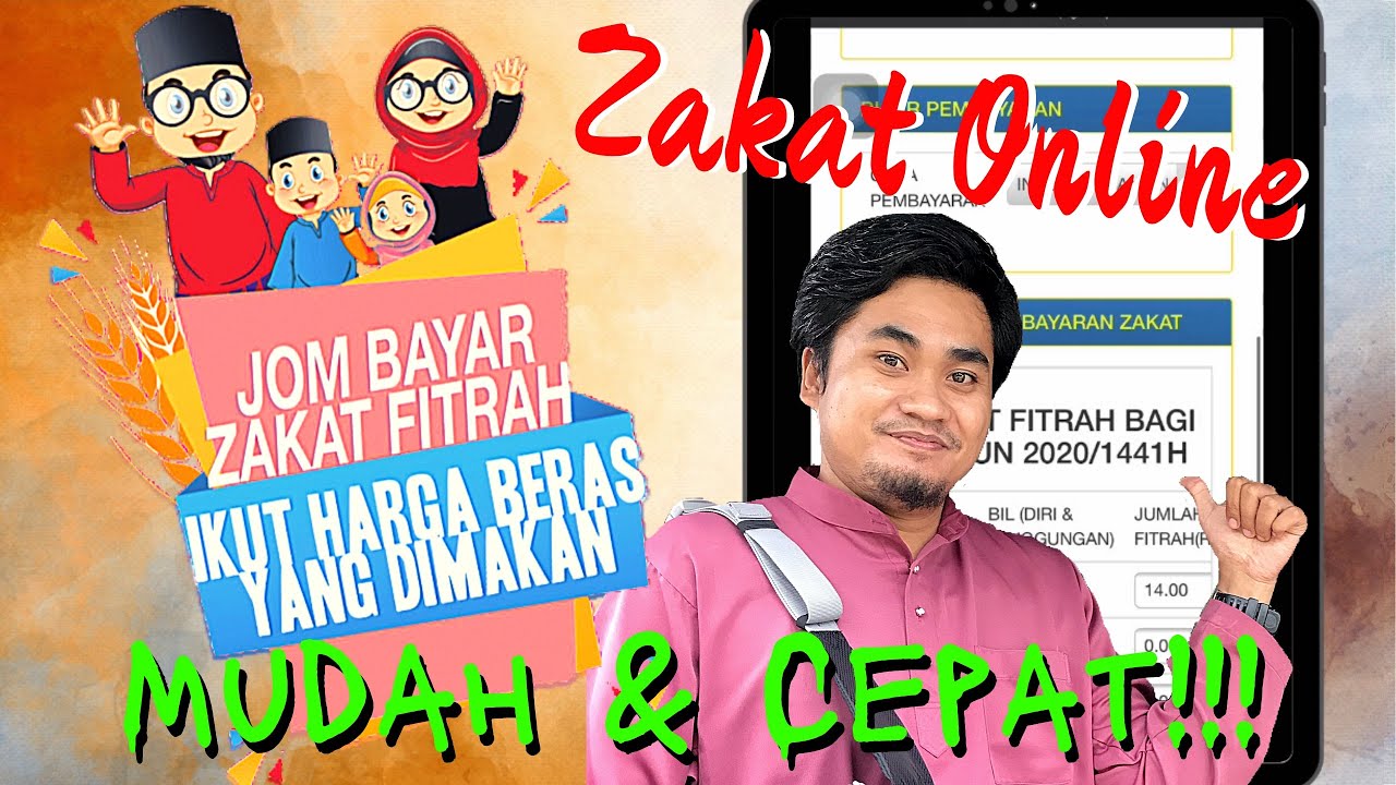 CARA BAYAR ZAKAT FITRAH ONLINE WARGA PERAK - YouTube