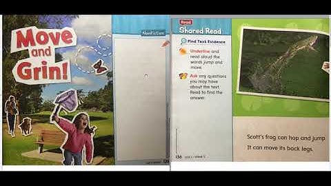 Wonders Grade 1 Reading Move And Grin! Unit 1 Week 5