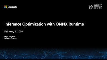 Large Language Model inference with ONNX Runtime (Kunal Vaishnavi)