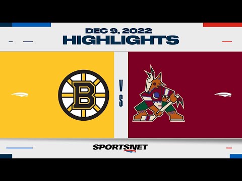 NHL Highlights | Bruins vs. Coyotes - December 9, 2022