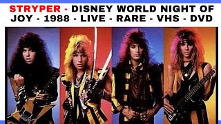 STRYPER - LIVE IN DISNEY WORLD NIGHT OF JOY - 1988 - RARE -DVD - VHS