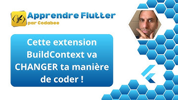 Cette extension BuildContext va CHANGER ta manière de coder !extension context - Apprendre Flutter