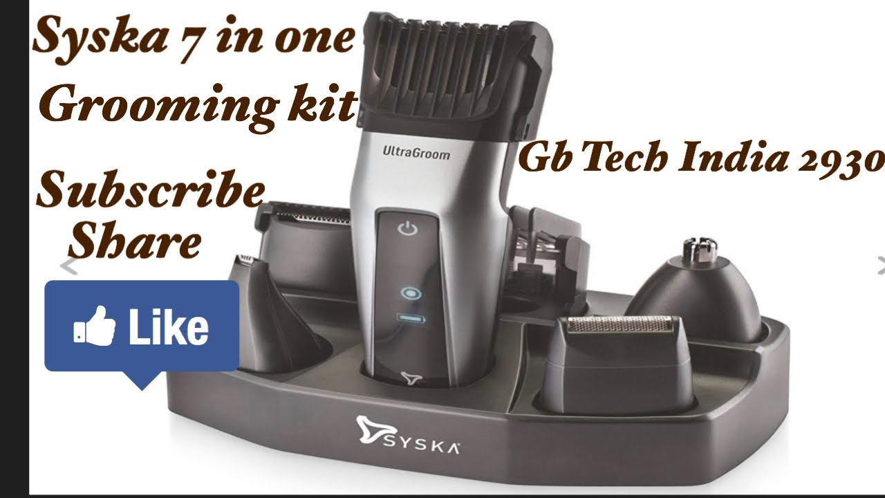 SYSKA 7 IN 1 HT3052K01 CORDLESS TRIMMER UNBOXING  REVIEW GROOMING KIT WITH FAST CHARGING  28
