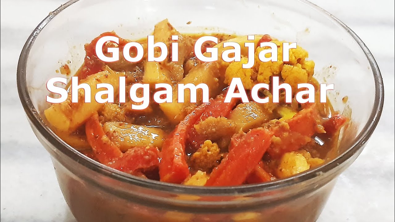 Gobi Gajar Shalgam Achar Recipe | गोबी गाजर शलजम अचार रेसिपी | Mix Pickle Recipe for Beginners! | Cookery Bites
