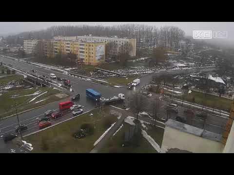 Дружбы - Дзержинского. ДТП. 14.12.2023, Кобрин | KOIN - YouTube
