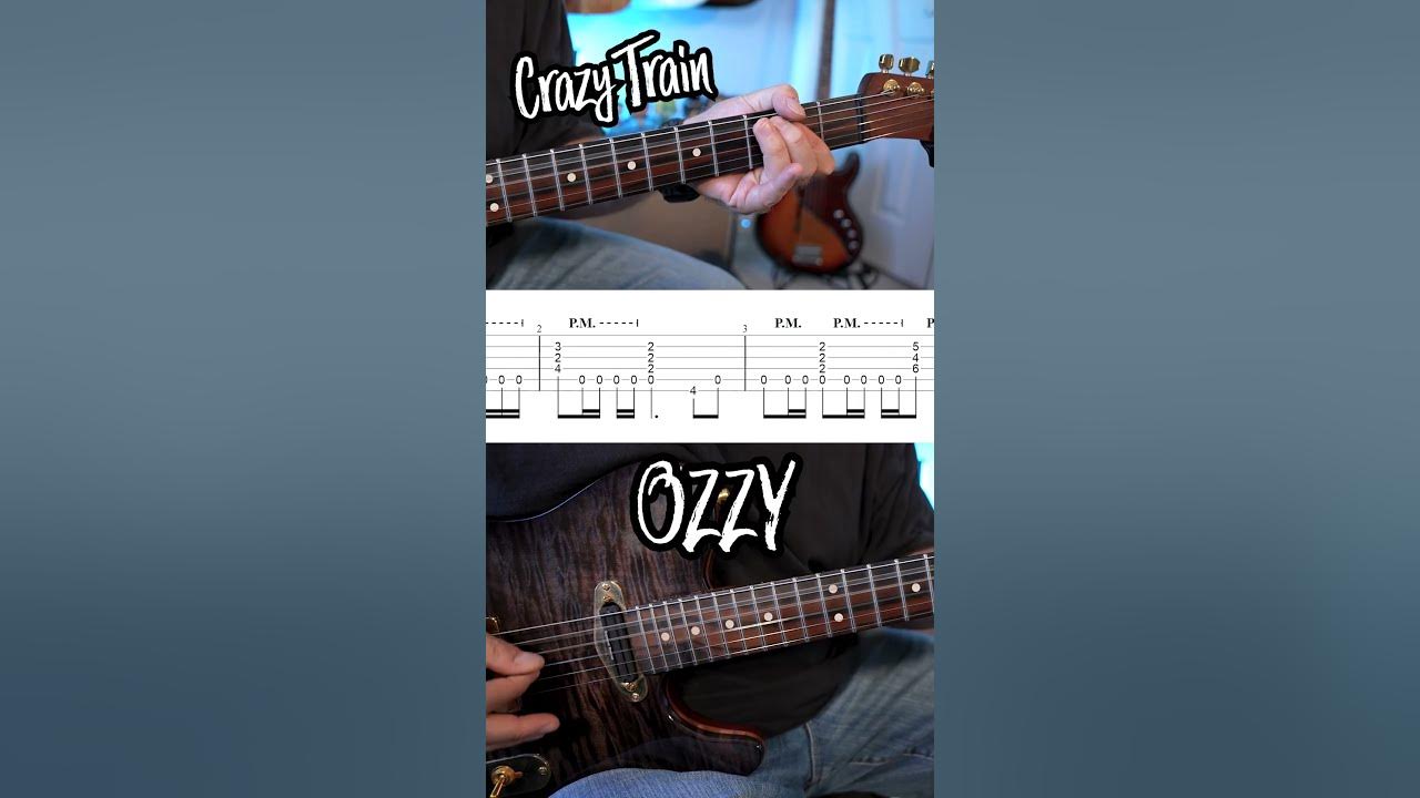 Crazy Train Ozzy Verse Guitar Riff w/TABS #guitar #guitarcover #guitarlesson Crazy Train Ozzy Verse Guitar Riff w/TABS #guitar #guitarcover #guitarlesson