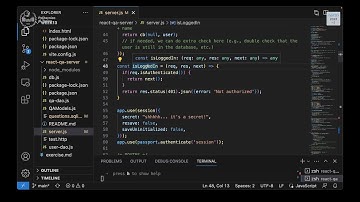 WA1-2023-L28: Authentication exercise with Passport.js and React. Closing remarks.