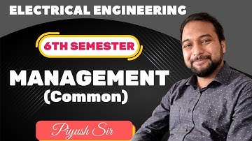 Management I Lect-6 I Unit-01 I EE/ CE/ ME/ EC Engineers Group I Diploma semester class