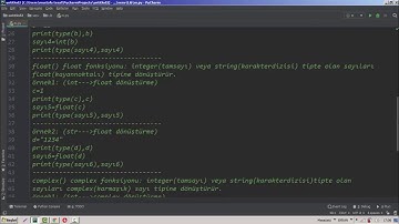 Tip dönüştürme Python #9