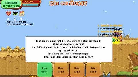 Ước ngọc rồng băng đổi skill đệ lần 1 _ Ngọc rồng online sv5