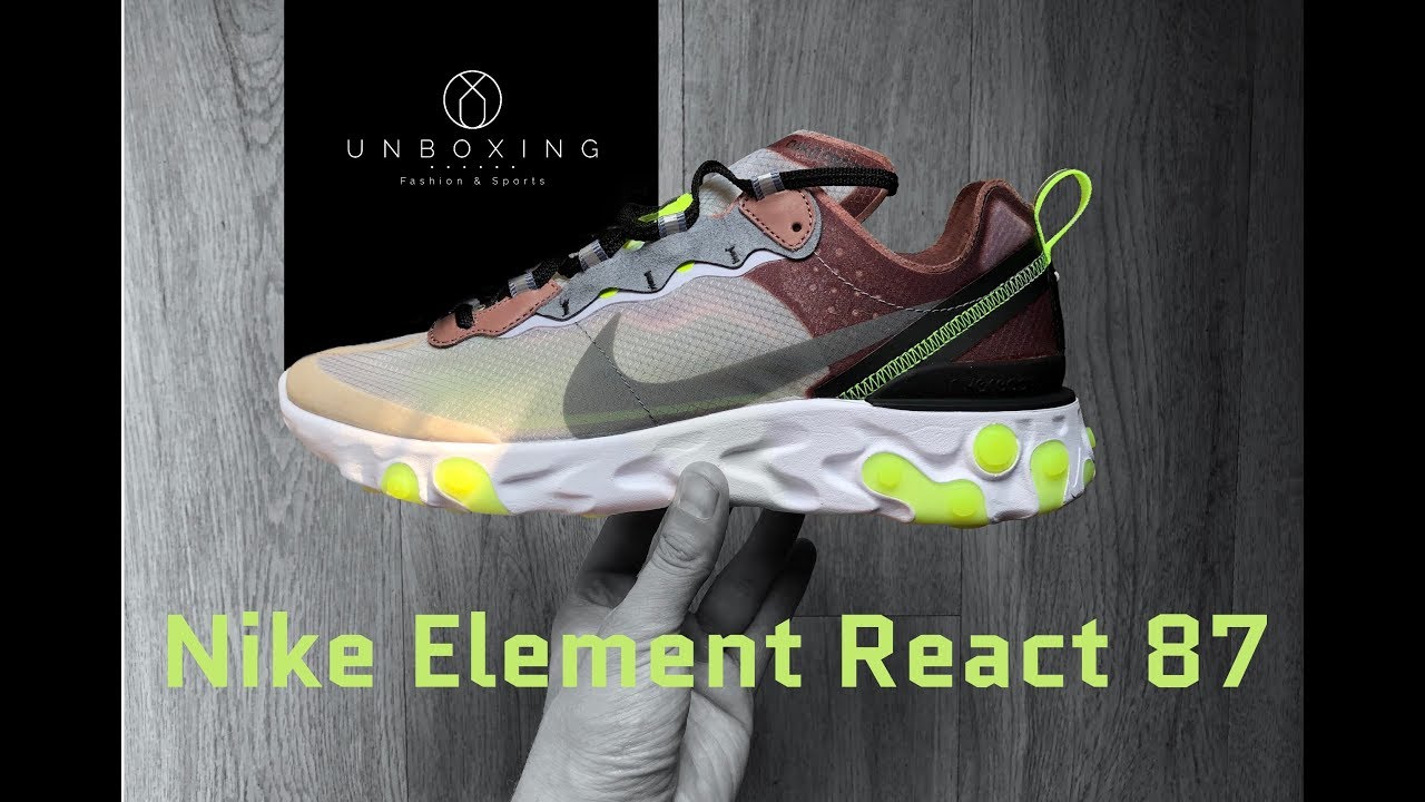 Nike Element React 87 ‘desert sand/cool grey’ | UNBOXING & ON FEET | fashion shoes | 2018