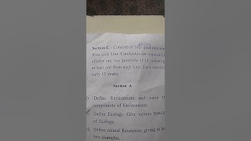 CDLU last year EXAM QUESTION PAPER  Environmental studies