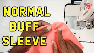 Normal Buff Sleeve Cutting And Stitching | Blouse Buff Sleeve | MSR TAILORING TUTORIAL screenshot 2