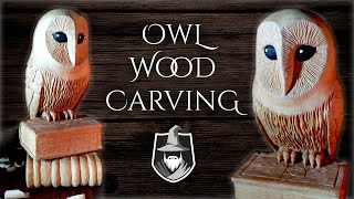 Intaglio Legno GUFO 🦉 OWL Wood Carving