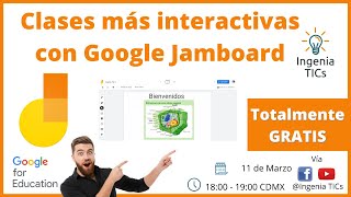 Taller 09 JAMBOARD clases más INTERACTIVAS dinámicas  IDEAS Material de clase GOOGLE TUTORIAL 2021