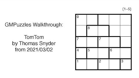 GMPuzzles - 2021/03/02 - TomTom by Thomas Snyder