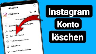 Instagram Konto löschen | Instagram Account löschen | 2024